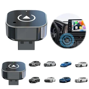 2 in 1 Wireless CarPlay, Android, Auto Adapter, Plug and Play