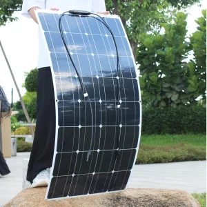 100W Flexible Waterproof Monocrystalline Solar Panel with 12V Battery Charger