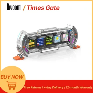 Times Gate Pixel Art Setup Clock