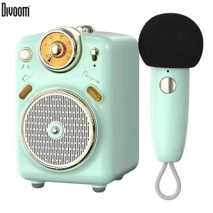 Retro Mini Karaoke Speaker with Microphone